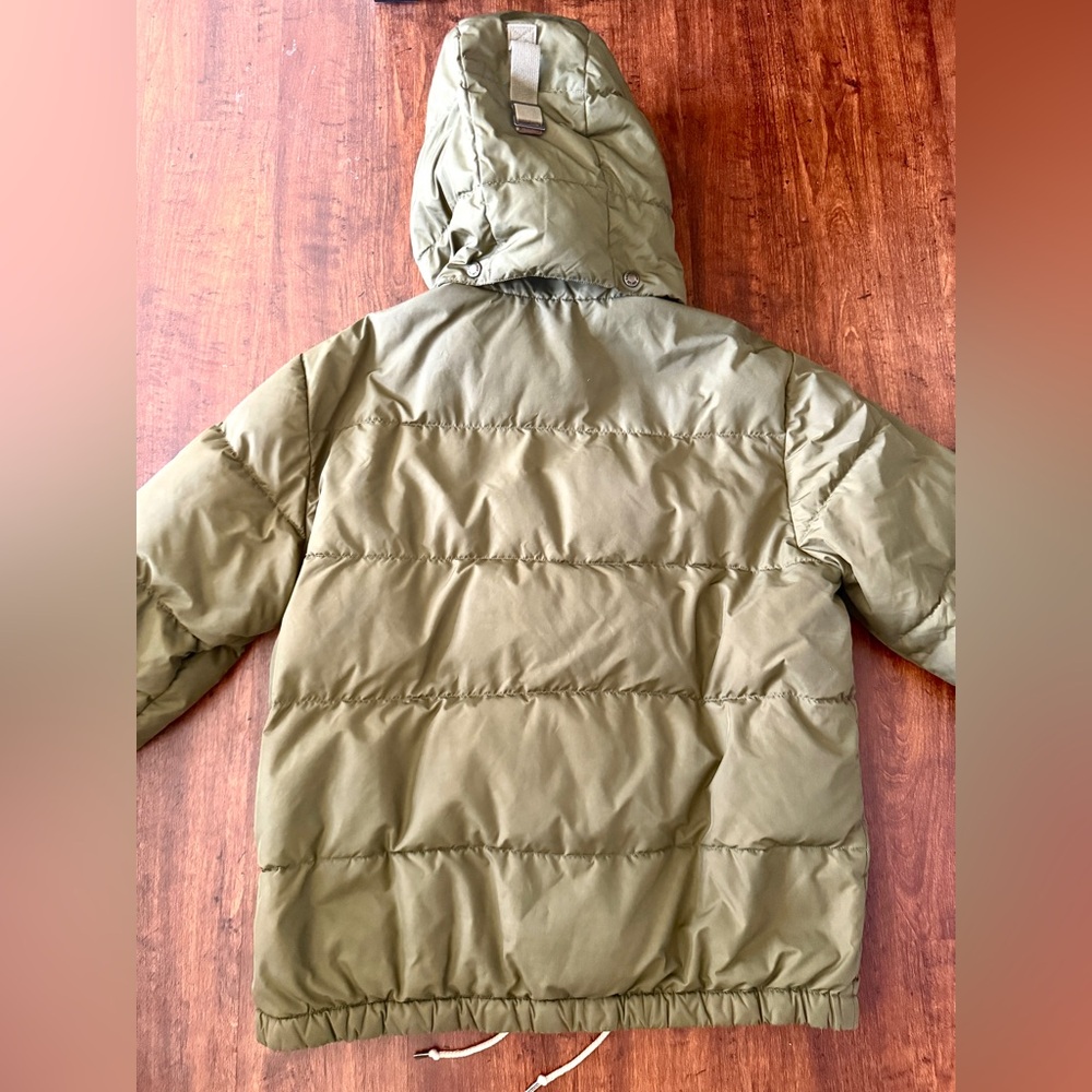 Polo Ralph Lauren Goose Down Green Jacket Coat Men’s M Medium Hood Hooded Zip - Picture 14 of 14